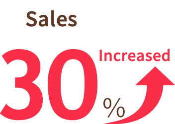 Sales Increased 30%